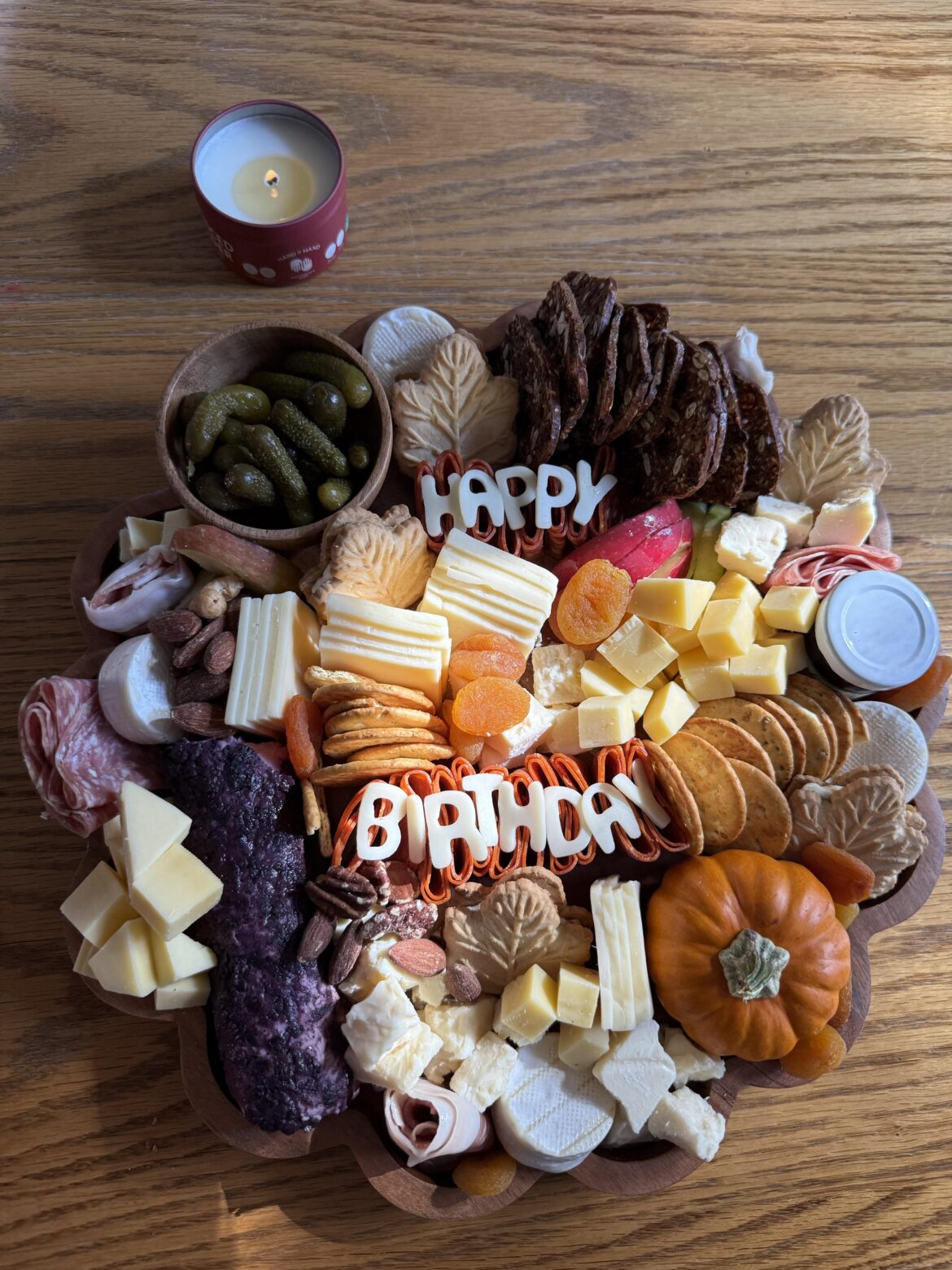 A fall birthday board