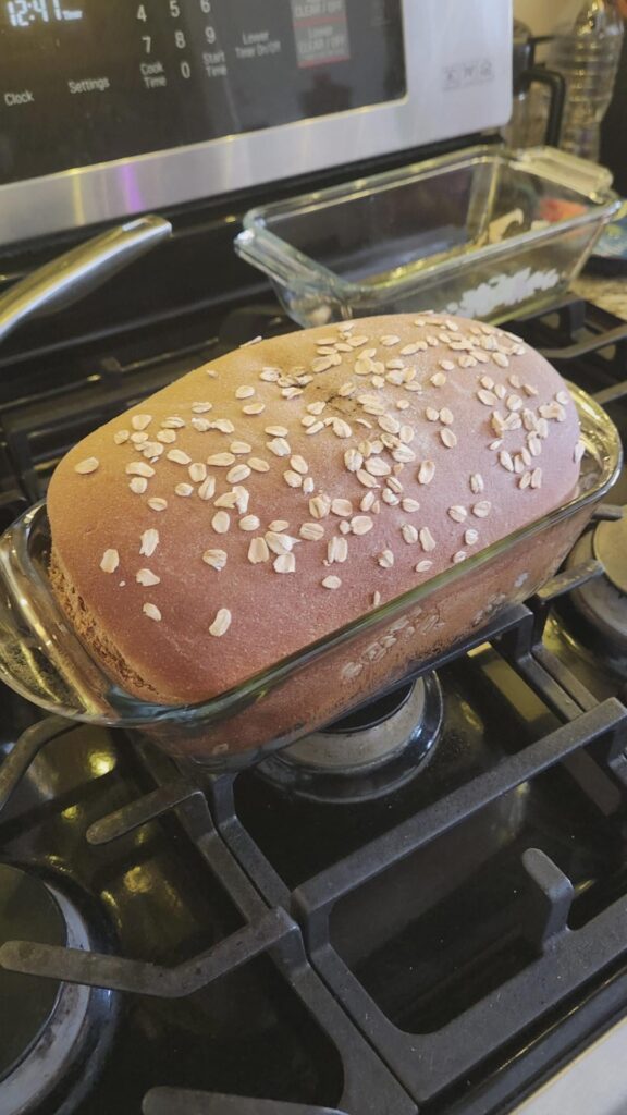 husband got me a mixer (early christmas present) and I made the cheesecake factory brown bread today :)