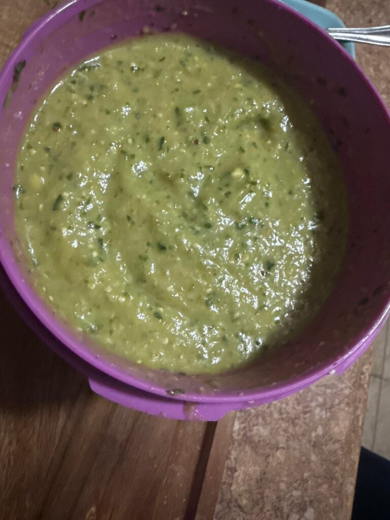 Avocado salsa verde Avocado salsa verde