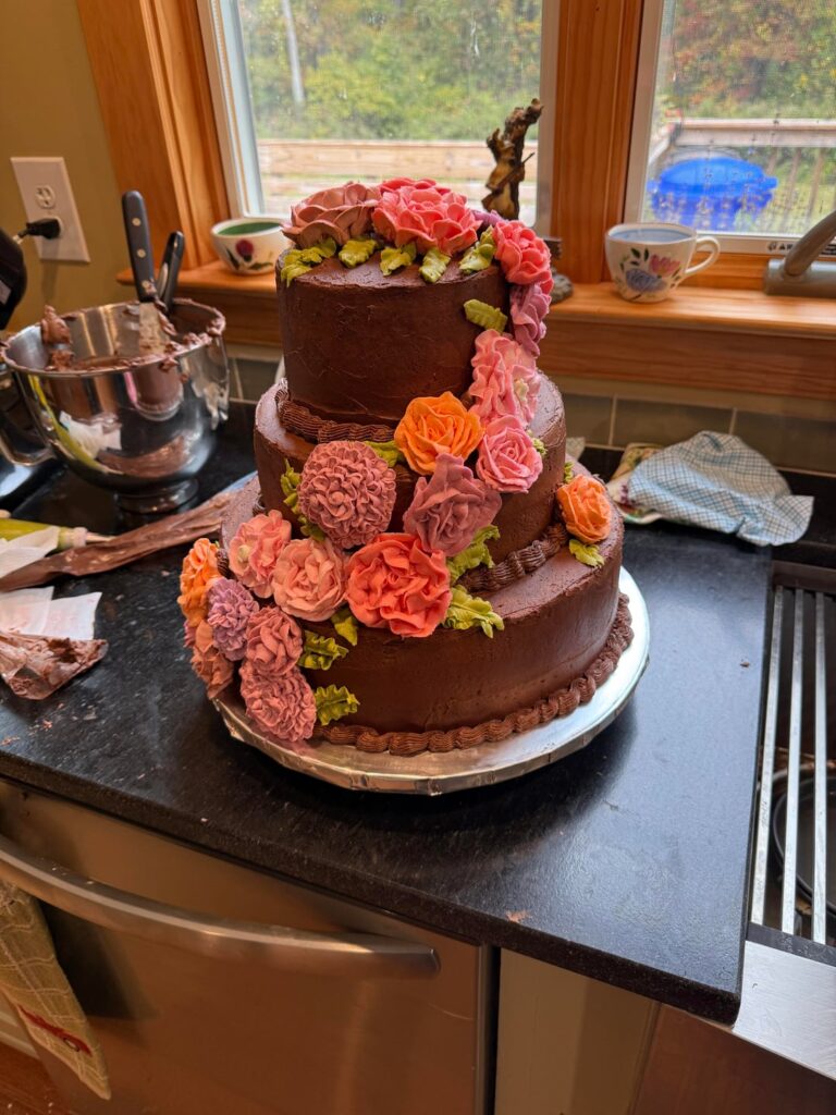 My Daughter wanted a Chocolate for her Wedding Cake