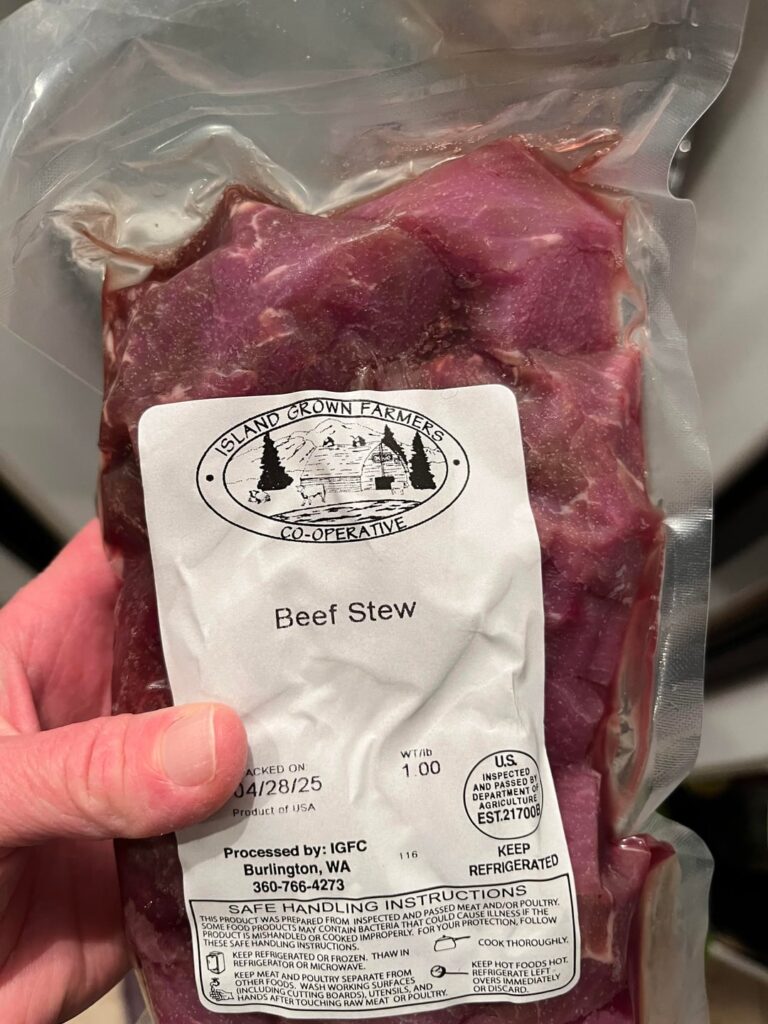 What’s going on with this stew meat?