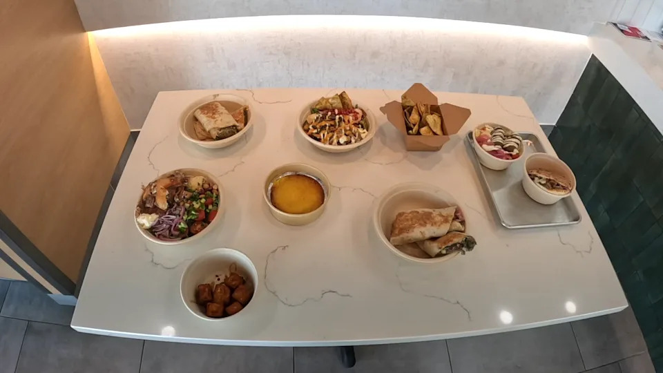 <div>Meal options from Boustan</div>
