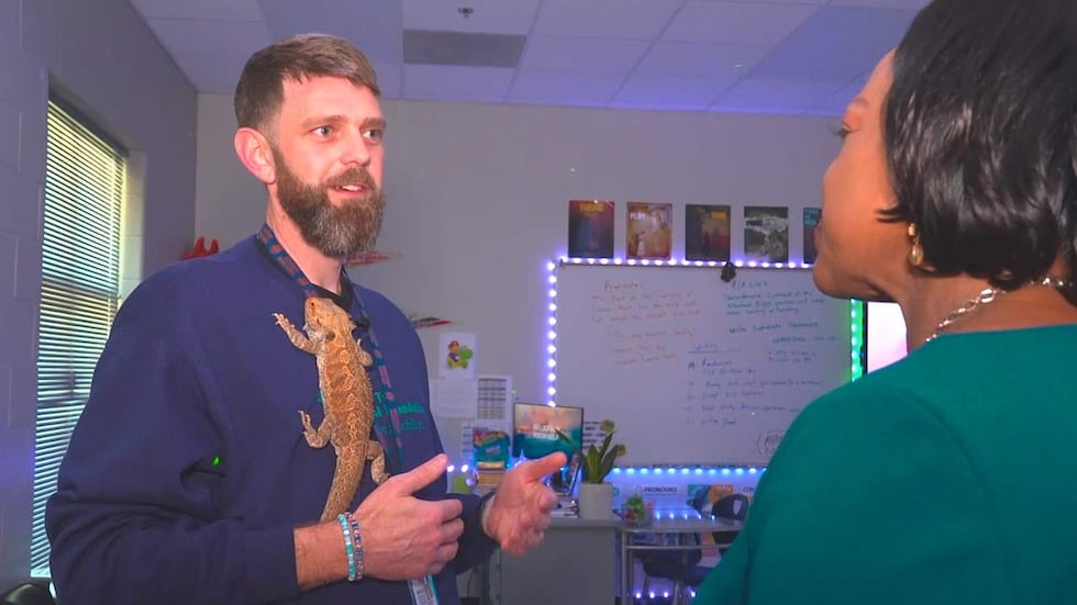 Justin Yonce, a supplemental support teacher at East Edisto Middle School who works with...