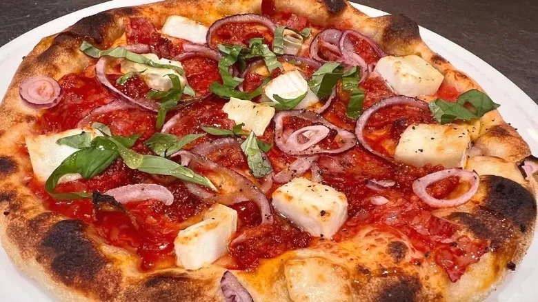 A pizza from Da Mario.