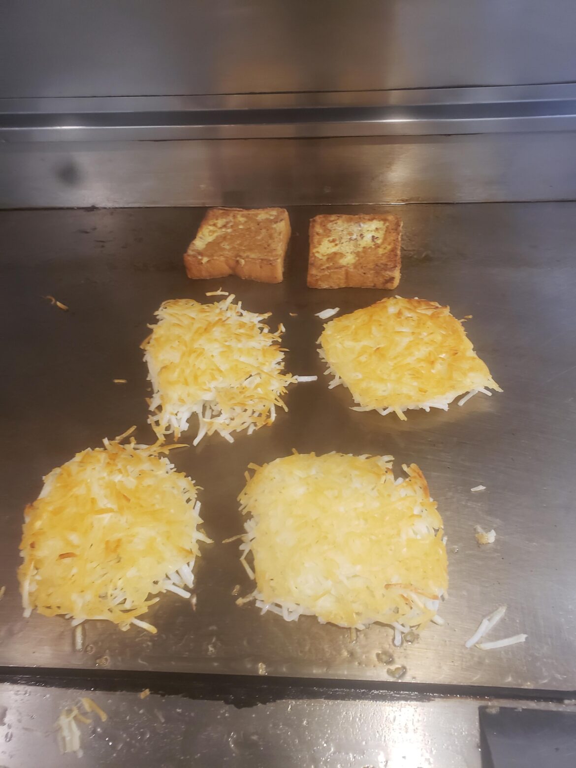 Day 1,569 of making hashbrowns because I'm chained to the table and can't leave