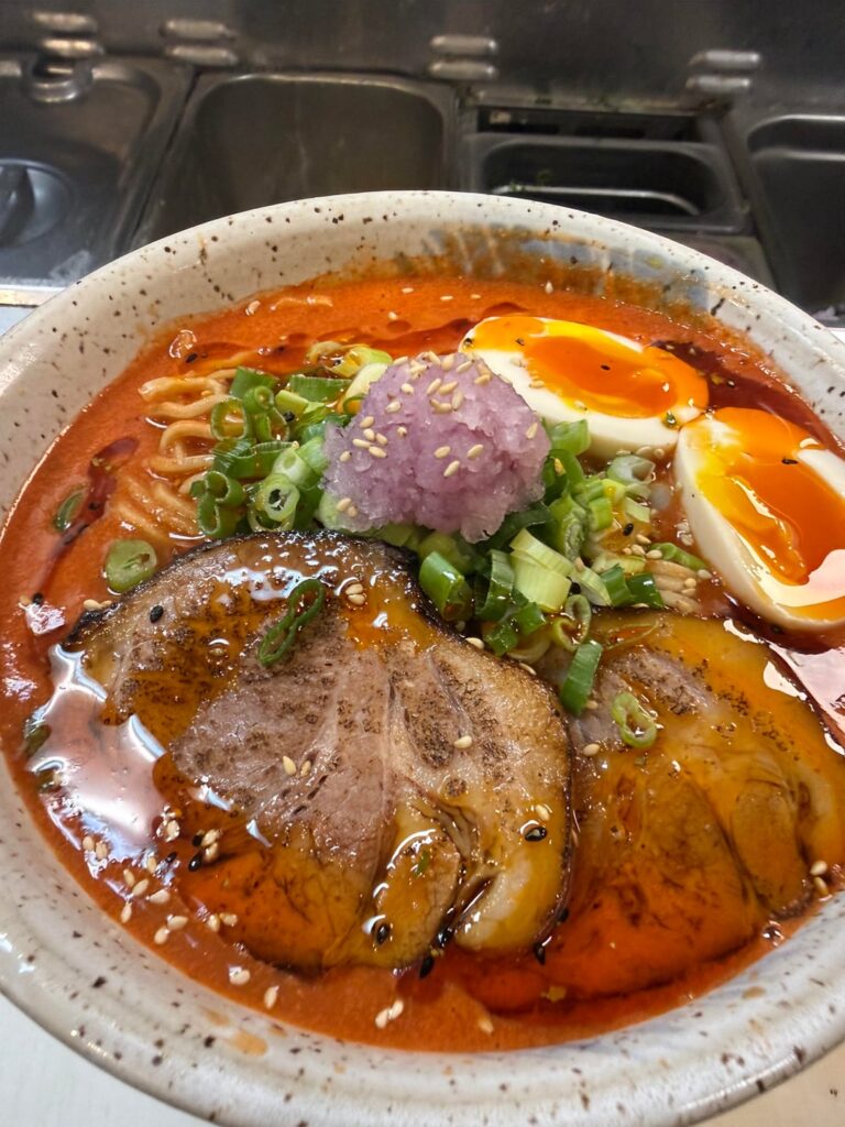 Miso tomato ramen in Charleston