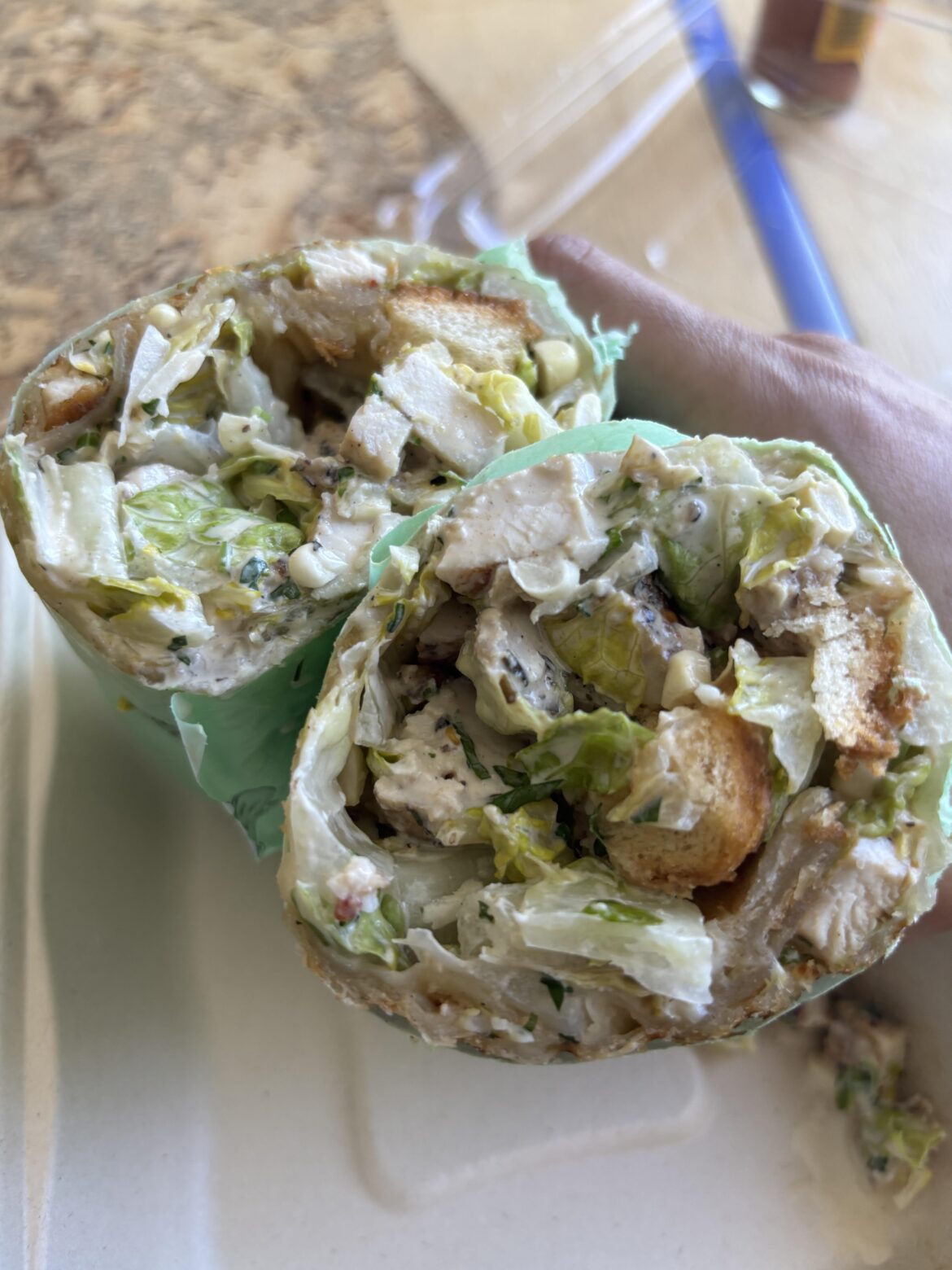 Jumped on the Chicken Cesar Wrap trend and ordered from Carla Cafe