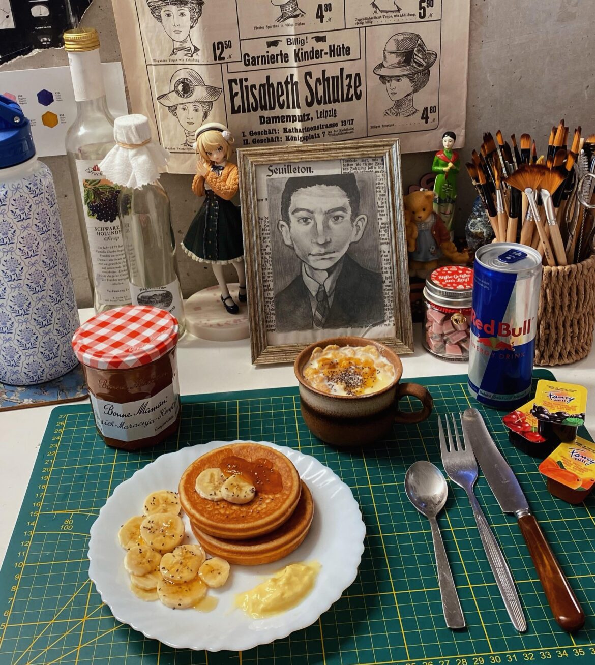 Mini Pancakes and some peace and quiet.