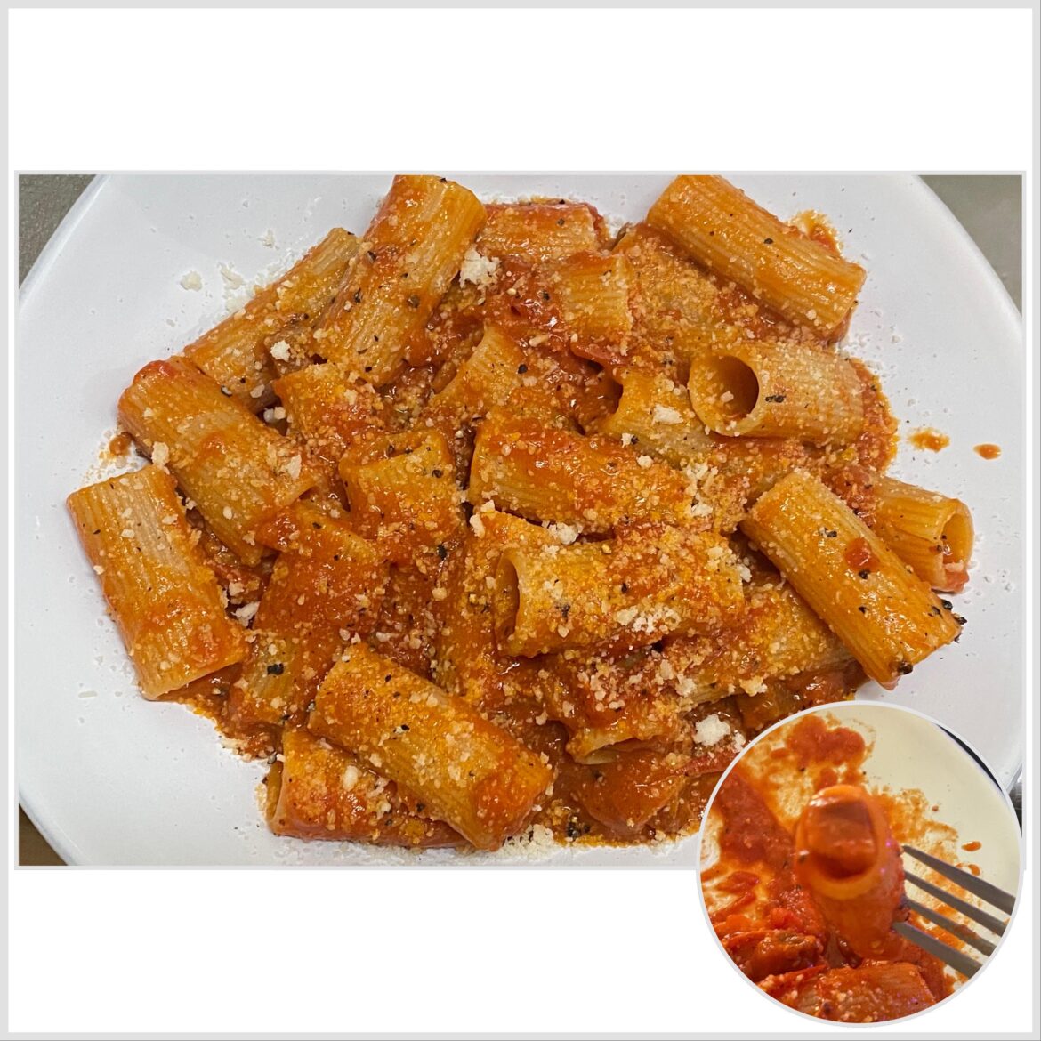 Rigatoni all'amatriciana (first attempt and it turned out amazing)