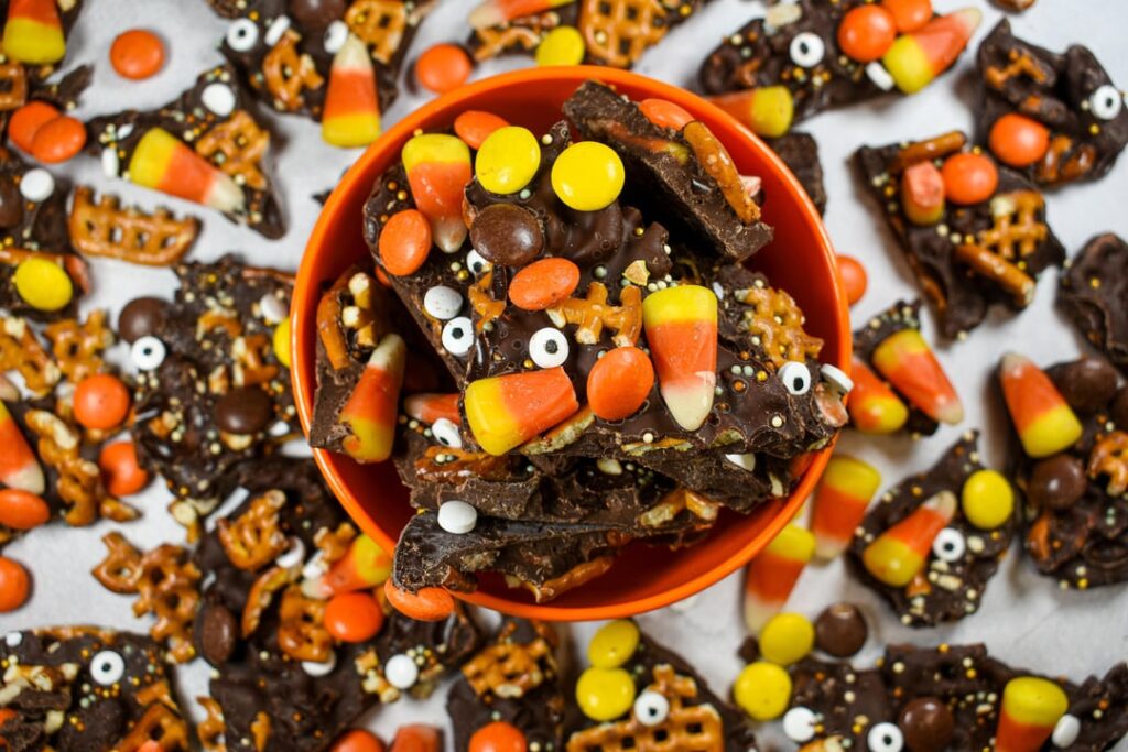 Halloween Candy Bark