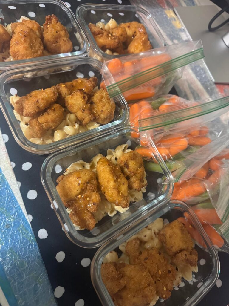 Quick, simple, imperfect Meal Prep Monday: Hot Honey Chicken Mac & Cheese