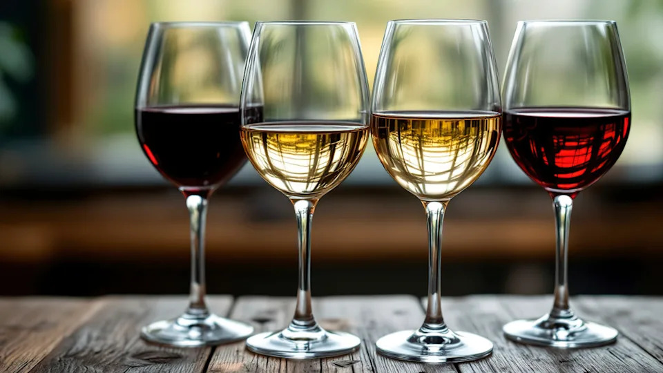 Four glasses of wine.Photo by Codrut Tomescu / 500px via Getty Images