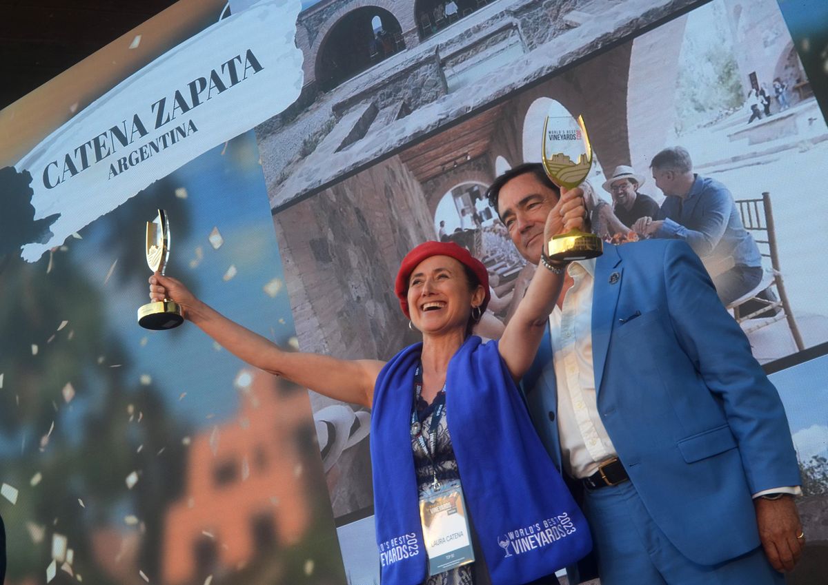 Laura Catena at the World’s Best Vineyards 2023 gala in La Rioja, Spain.