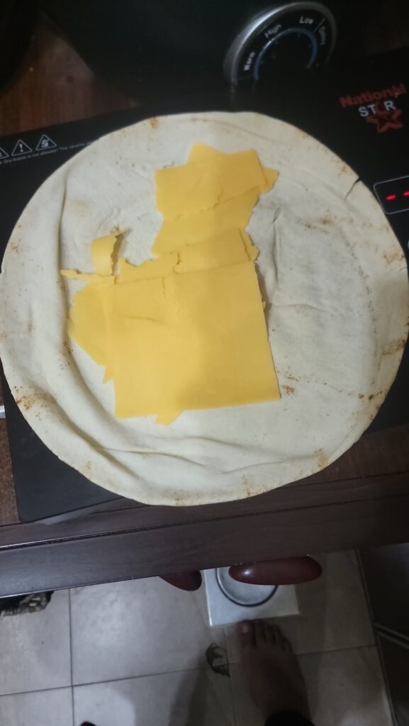 Made a cheese, the grill was late for work so no cheese pull or melted cheese, it will be getting a pay cut