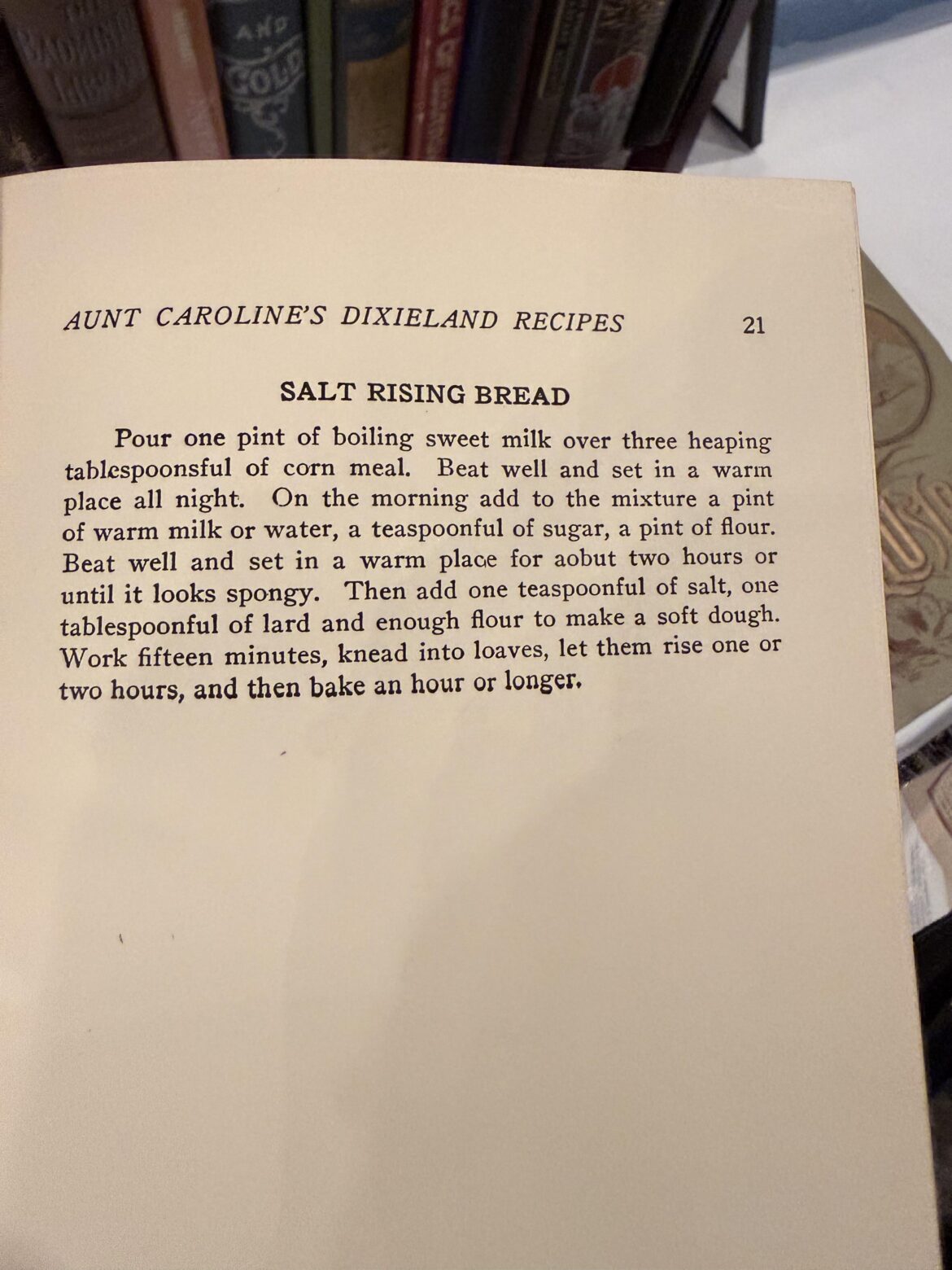 In a book at a rare book fair