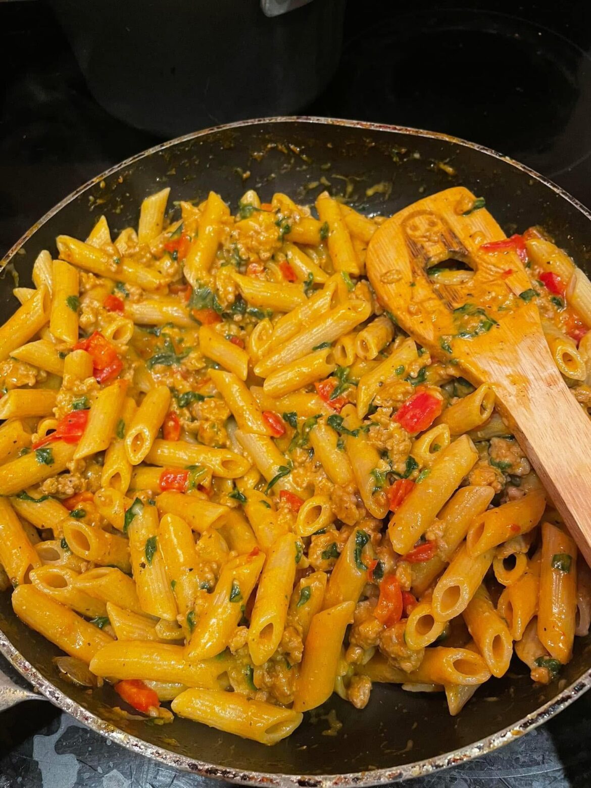 this sausage pasta is one of the best things I have ever made and I LITERALLY do not remember how I did it, It seems so simple yet I’ve been unable to replicate it 🥹🤣