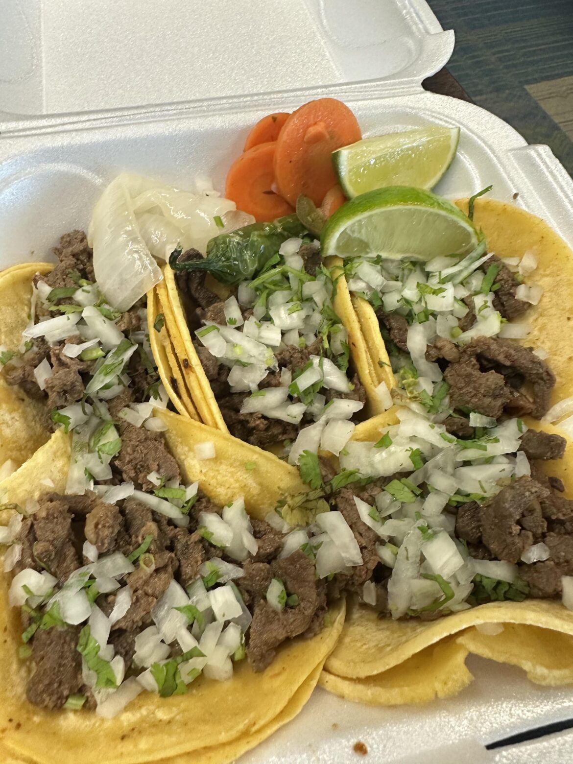 Tacos from the local truck 🤤