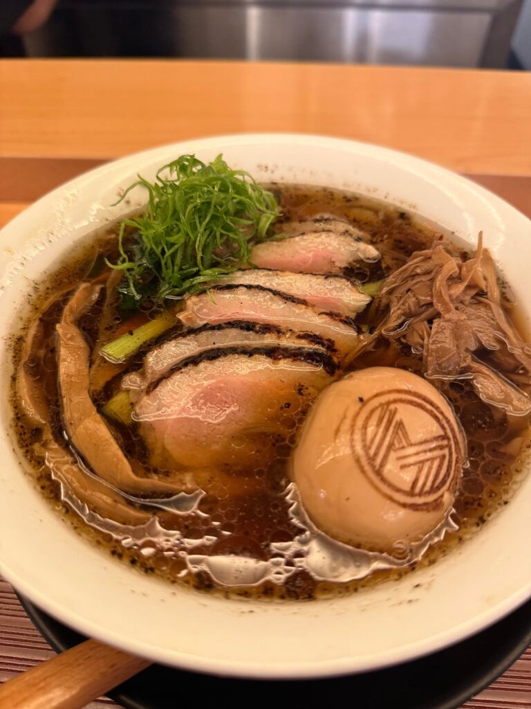Shoyu ramen with duck chashu @Mensho