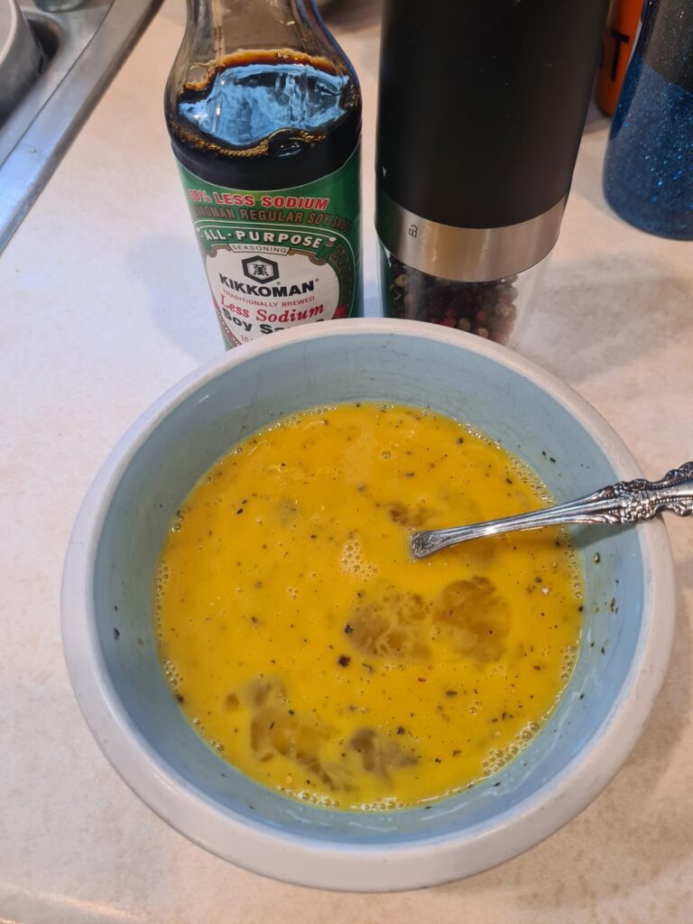 Just wanted a lazy snack after my workout. Wound up making the tastiest omelet of my life.