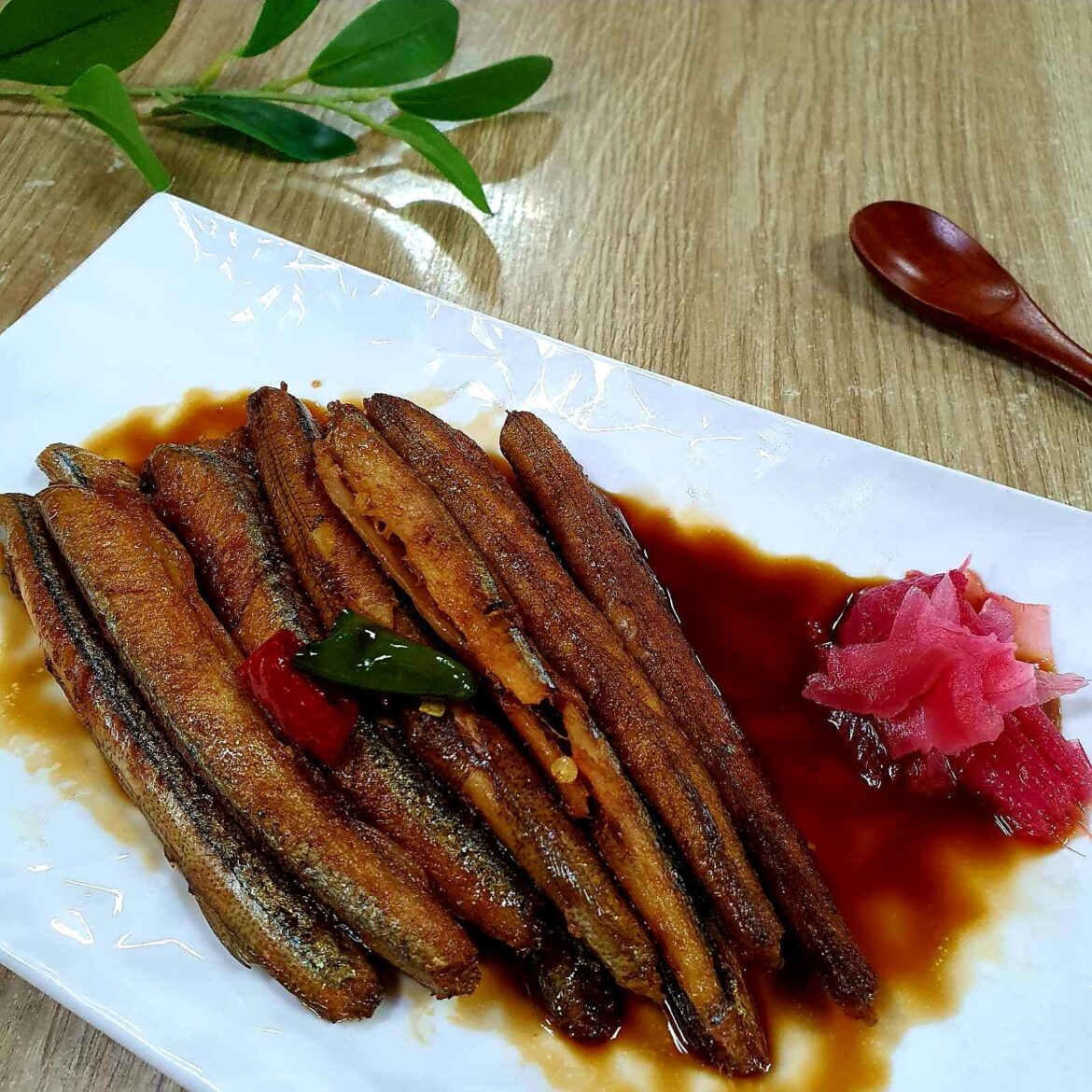 “My first attempt at braised saury