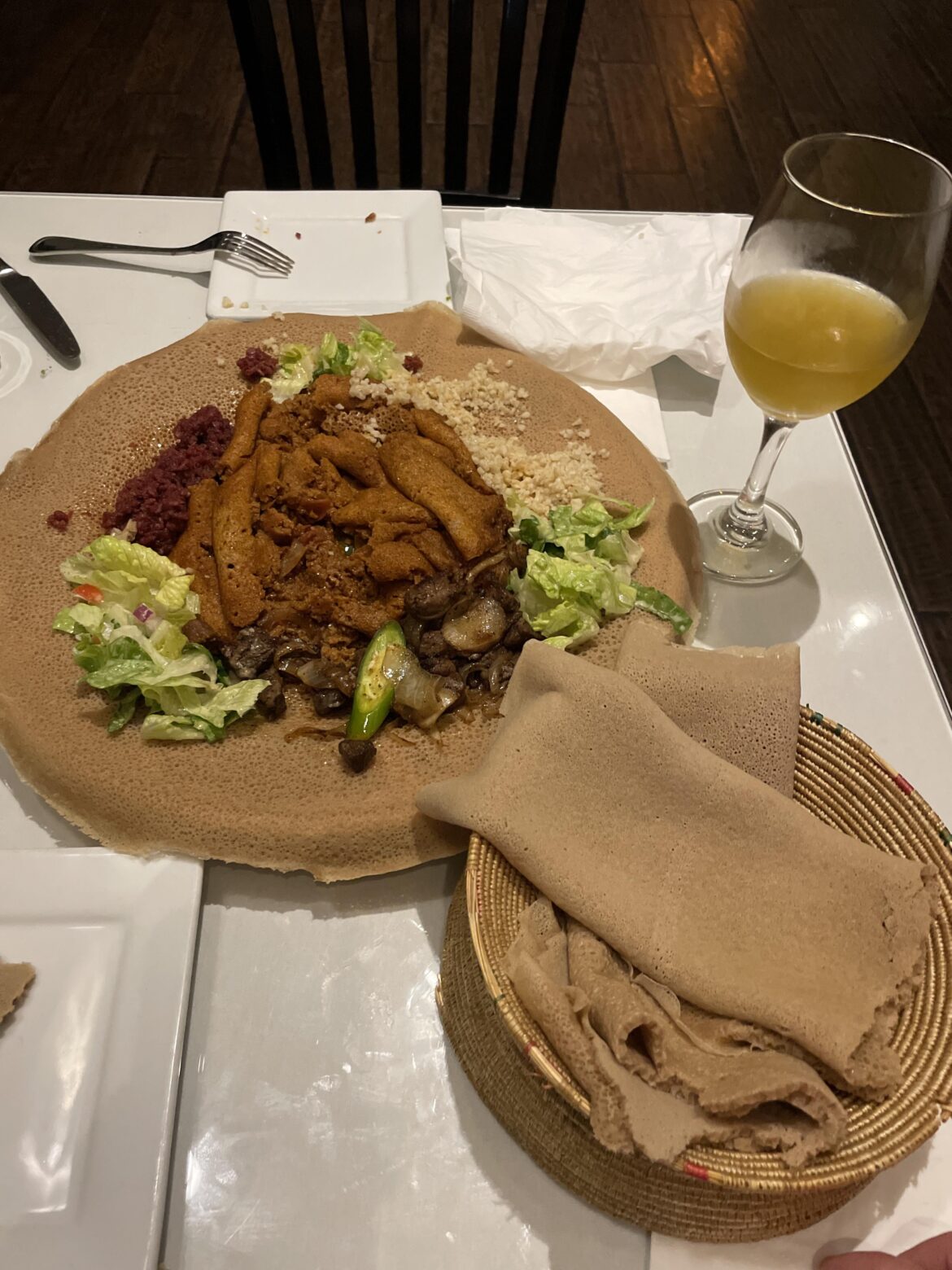 Incredible meal at Lalibela