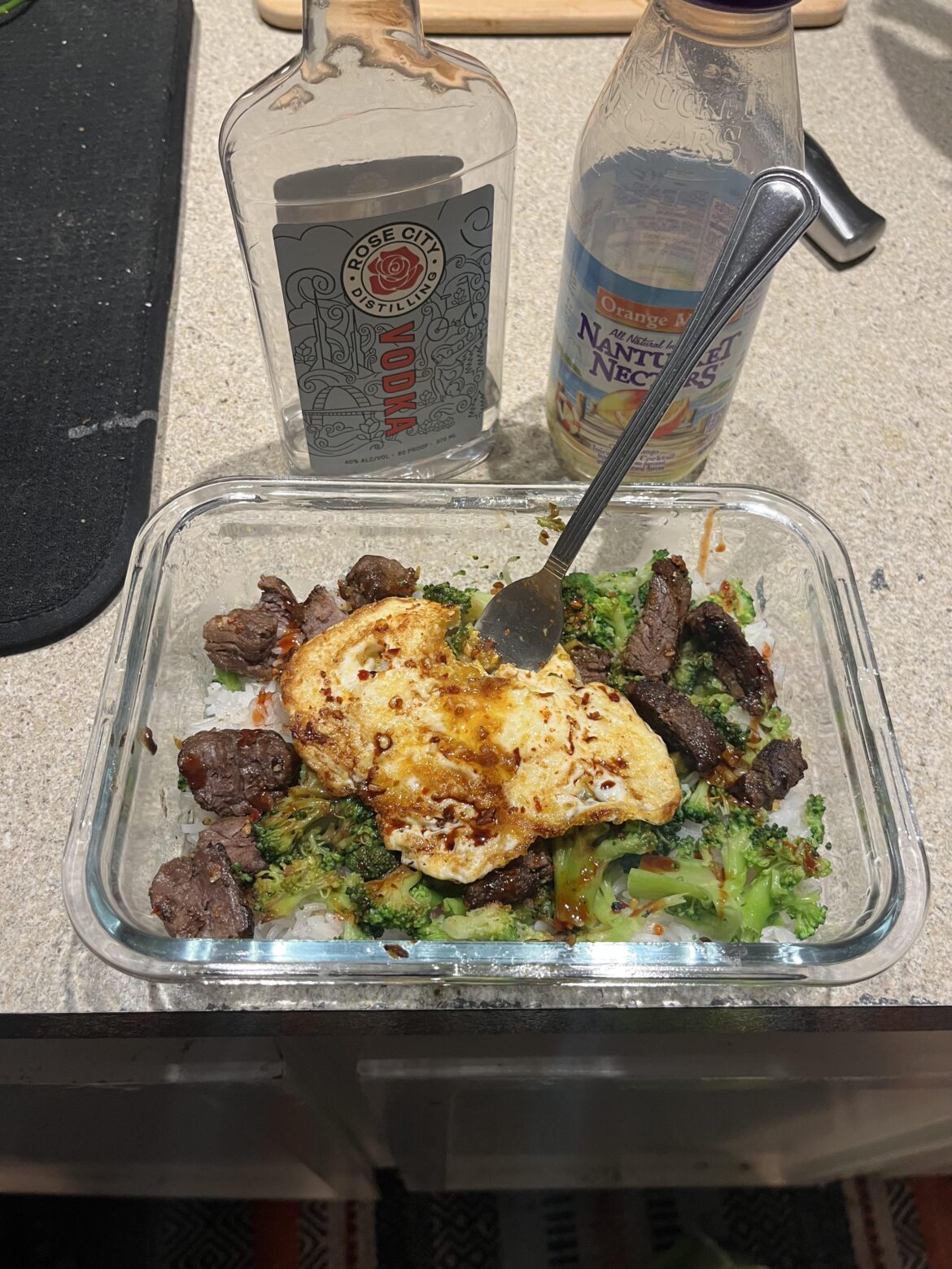 Beef n broccoli last night