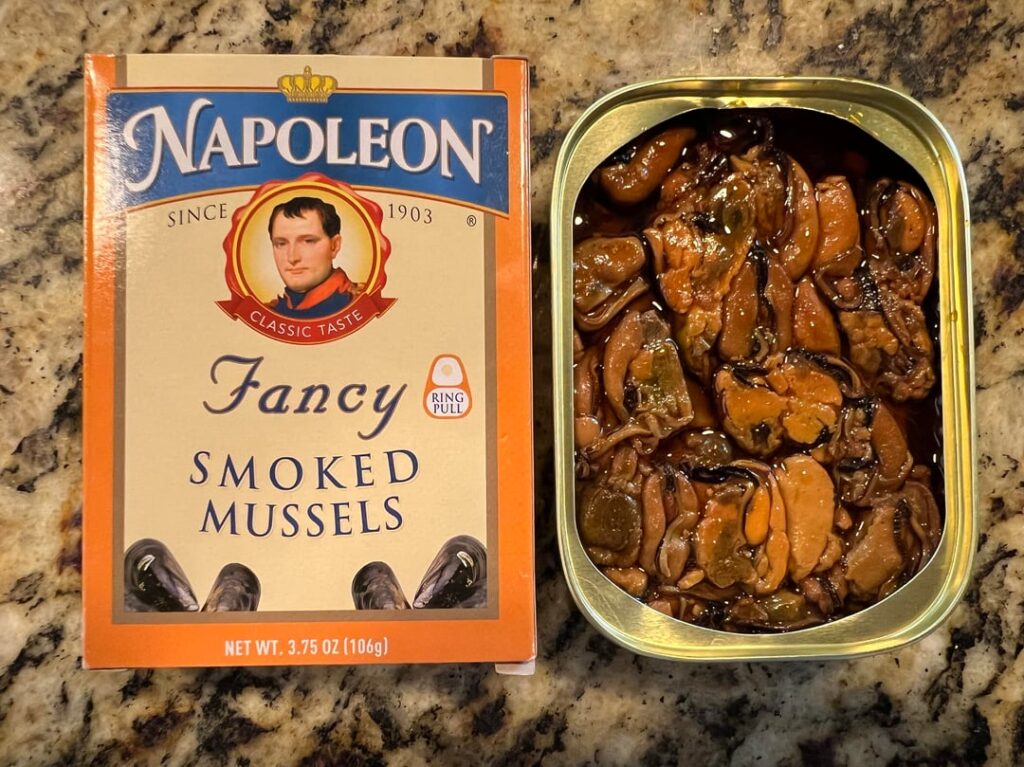 My doctor says I need more iron…smoked mussels have 150% of the recommended daily value!