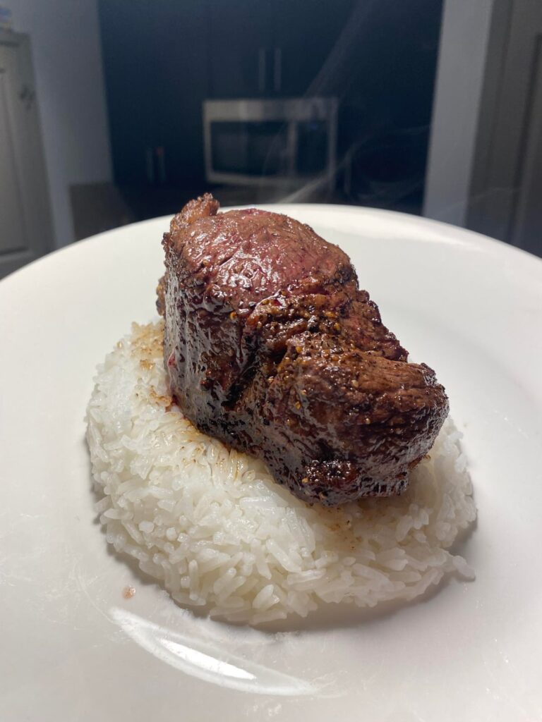 My first reverse seat of a sirloin