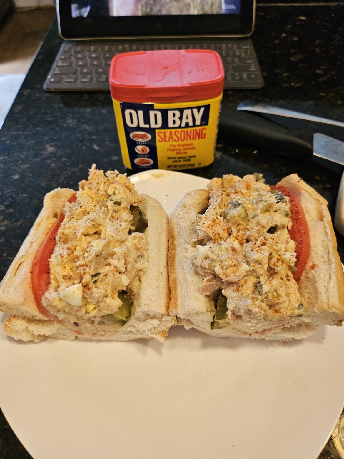 Old Bay Tuna Salad Sandwich