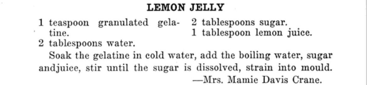 Old Recipe Clarification Old Recipe Clarification