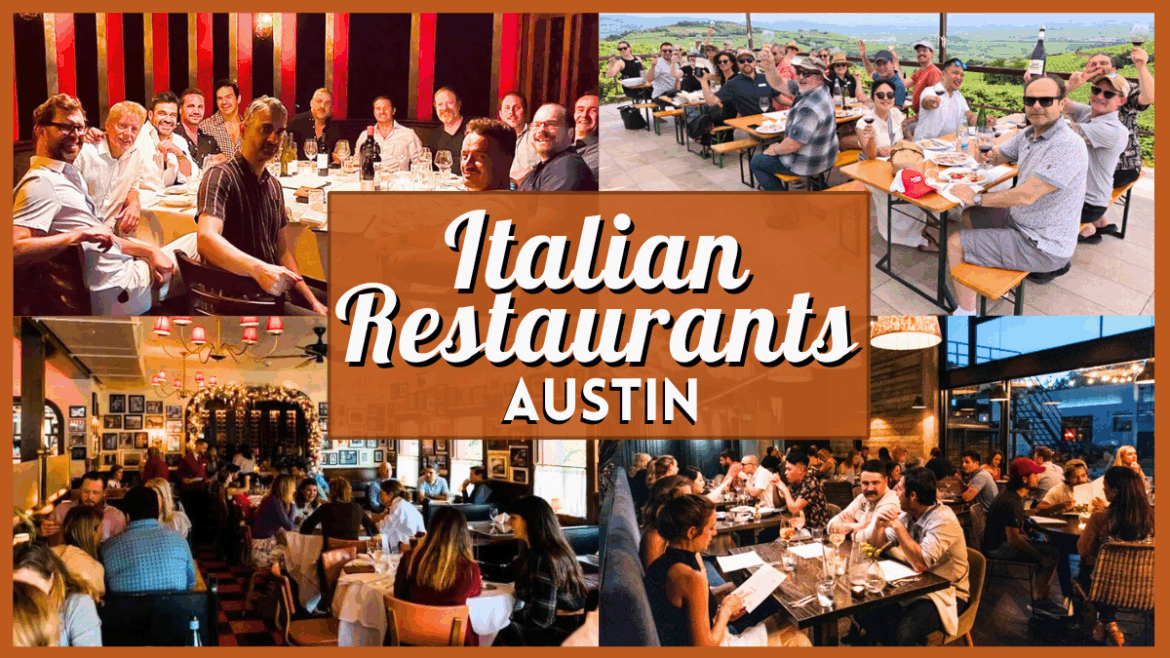 Austin Italian Restaurants - Collage