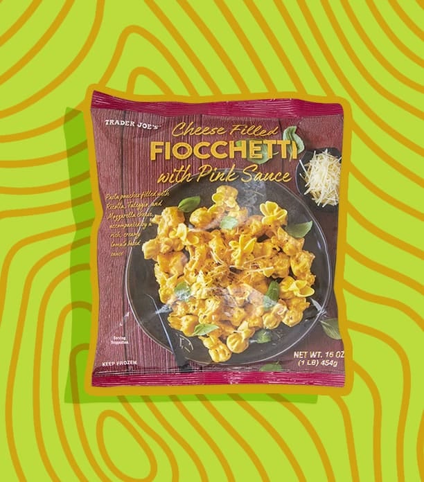 Trader Joe’s Cheese Filled Fiocchetti with Pink Sauce