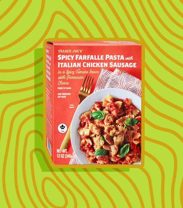Trader Joe’s Farfalle Pasta with Italian Chicken Sausage