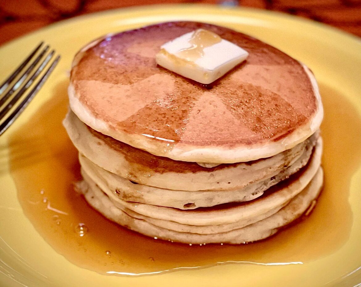I have nothing profound to offer, I just thought my pancakes looked photogenic.