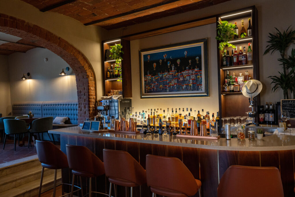 Tuscany's Culinary Excellence Shines Bright at Borgo San Vincenzo 10 The standout bar inside the property