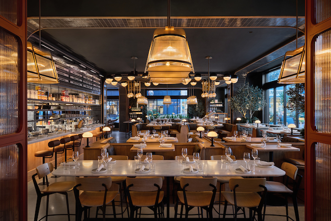 fancy interior of a bar