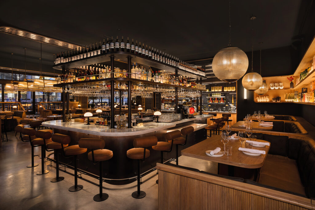 fancy interior of a bar