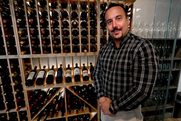 Adam Moore, pictured on Tuesday at Fortezza Ristorante, and his wife Natalie, are owners of the new restaurant in Niwot. Fortezza Ristorante is a new Italian restaurant in Niwot that opened in August. (Photo by Cliff Grassmick/Staff Photographer)