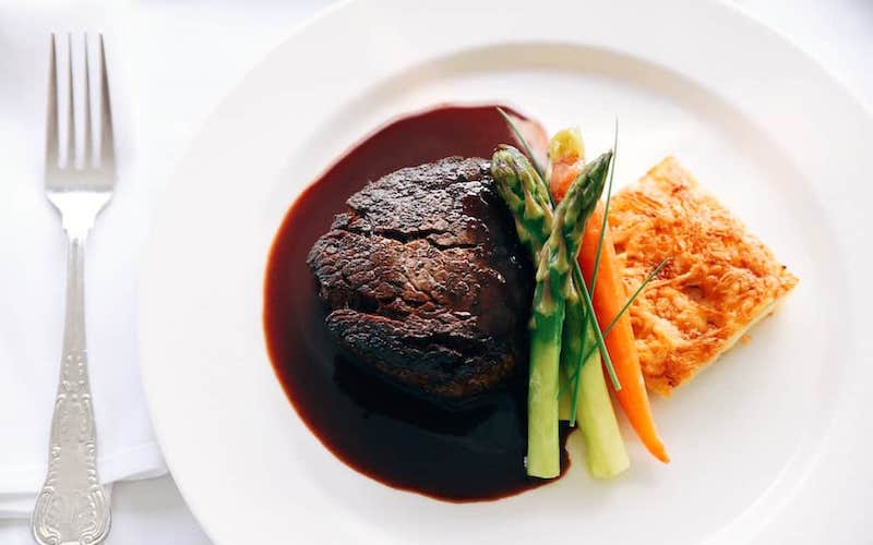 A filet from Café Provence in Prairie Village, Kansas
