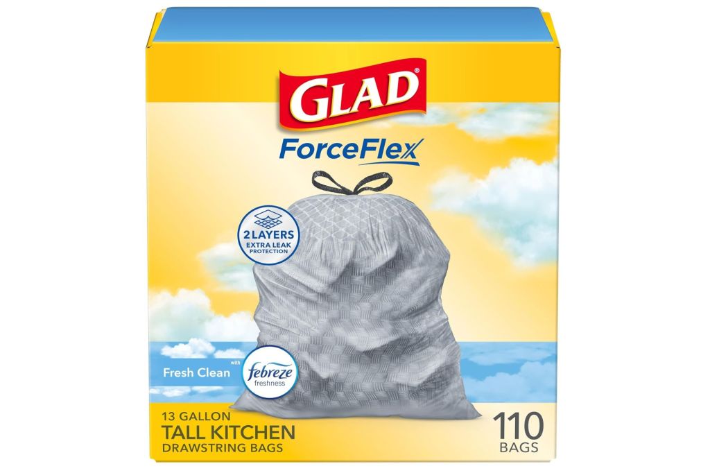 A box of Glad Trash Bags
