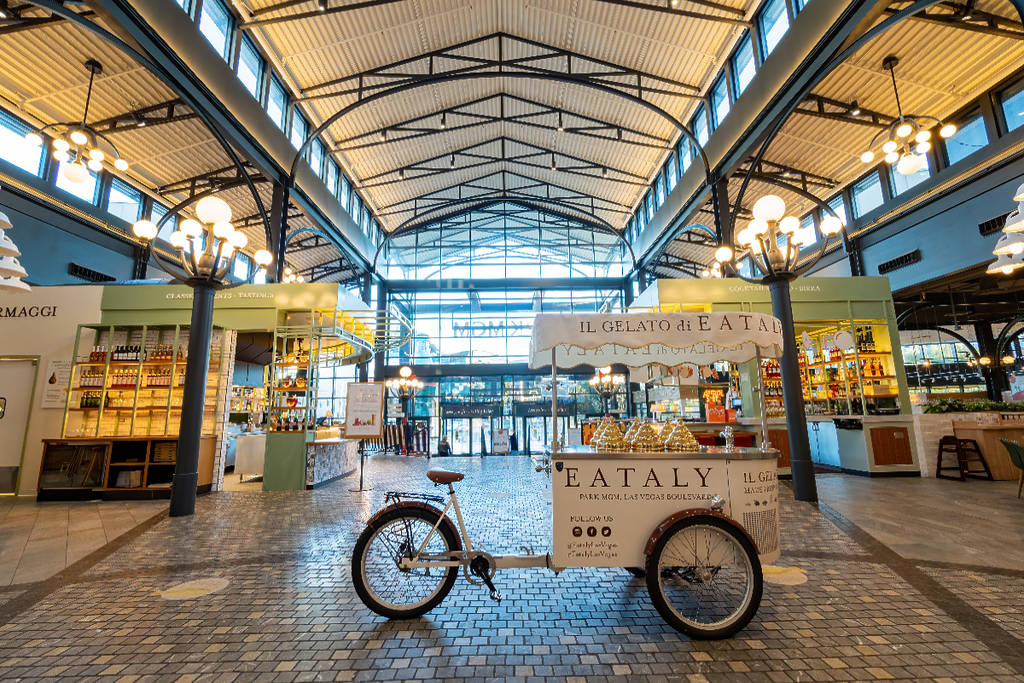 Image shows the interior of Eataly.