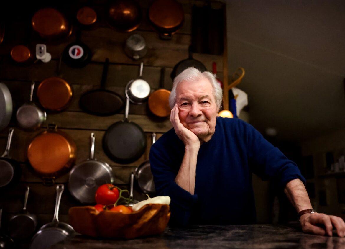 Jacques Pépin, who turns 90 in December, sits for a portrait at his home in Madison, Conn.