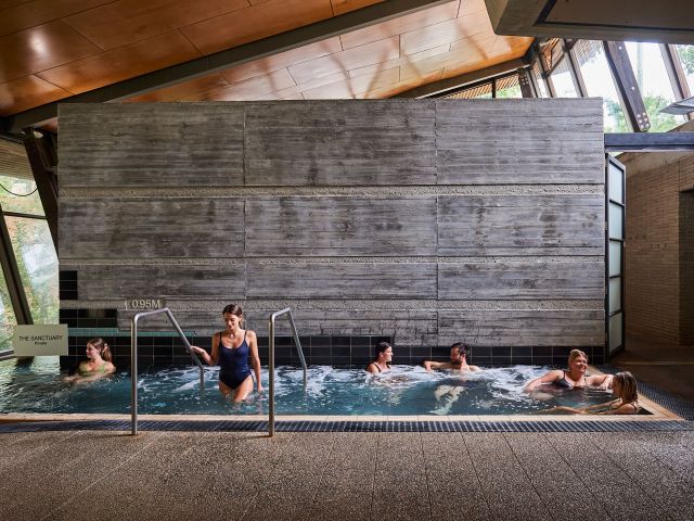 Communal bathing at Hepburn Bathhouse & Spa
