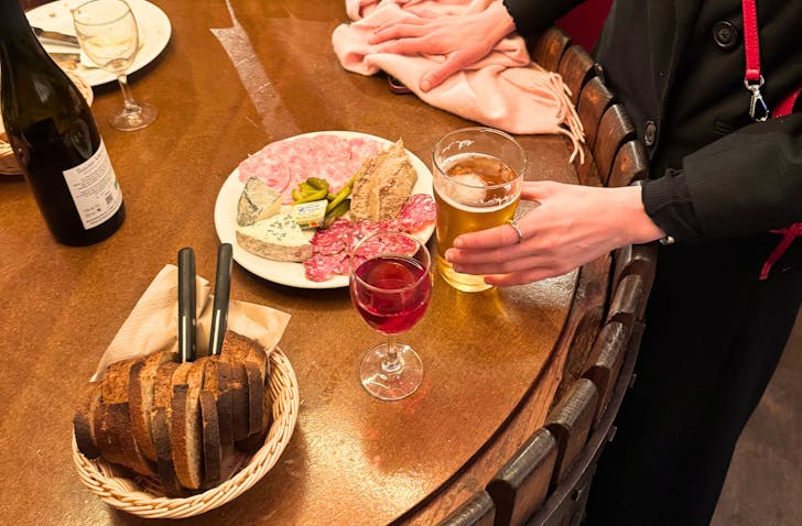 Food on table Paris.