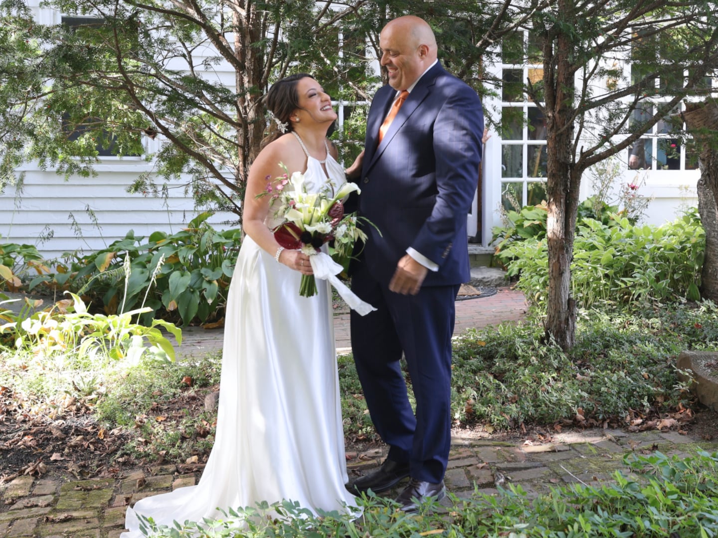 The couple agreed they didn't want a long engagement, opting to lean on their decades of industry knowledge and connections to plan a wedding in about a year. 