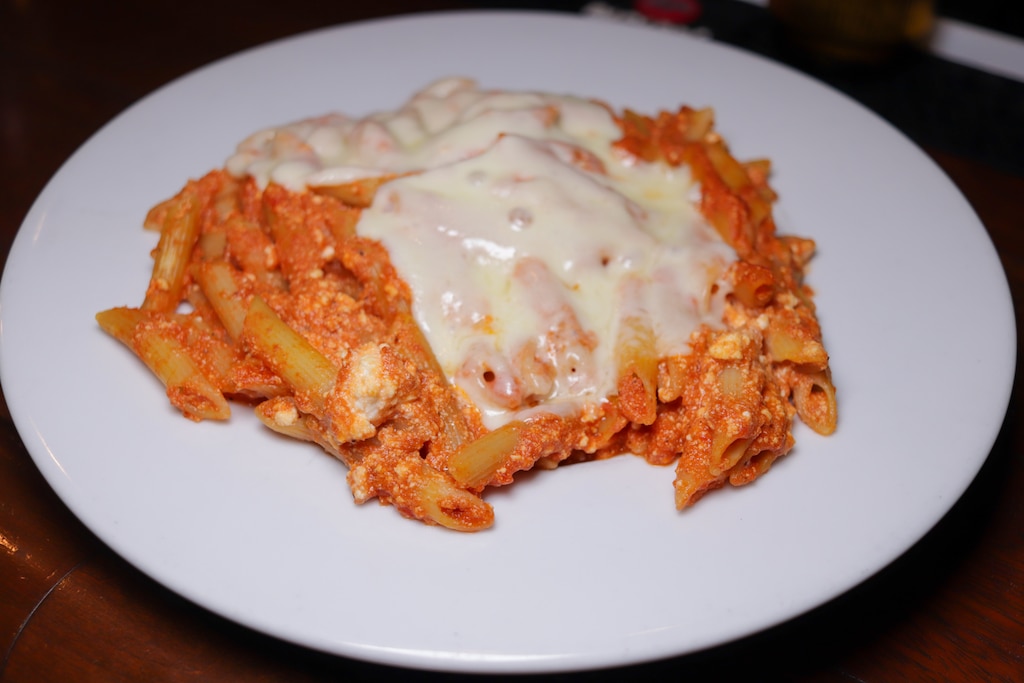 The baked ziti from Tino’s Italian Bistro in Columbia.