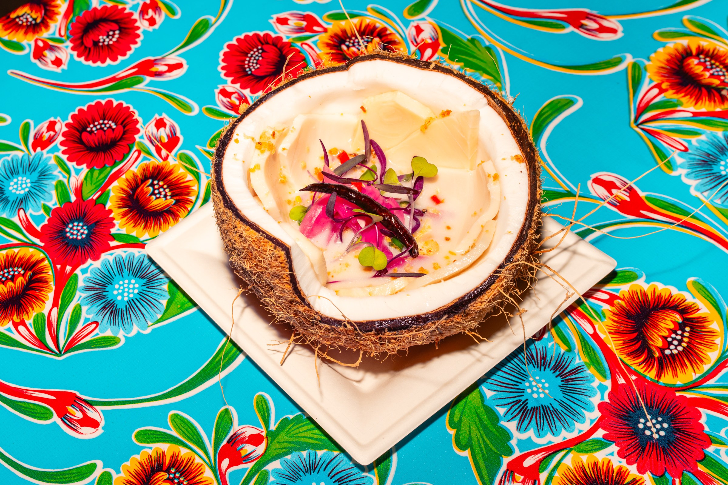 Coconut escolar ceviche at Austin’s Lao’d Bar