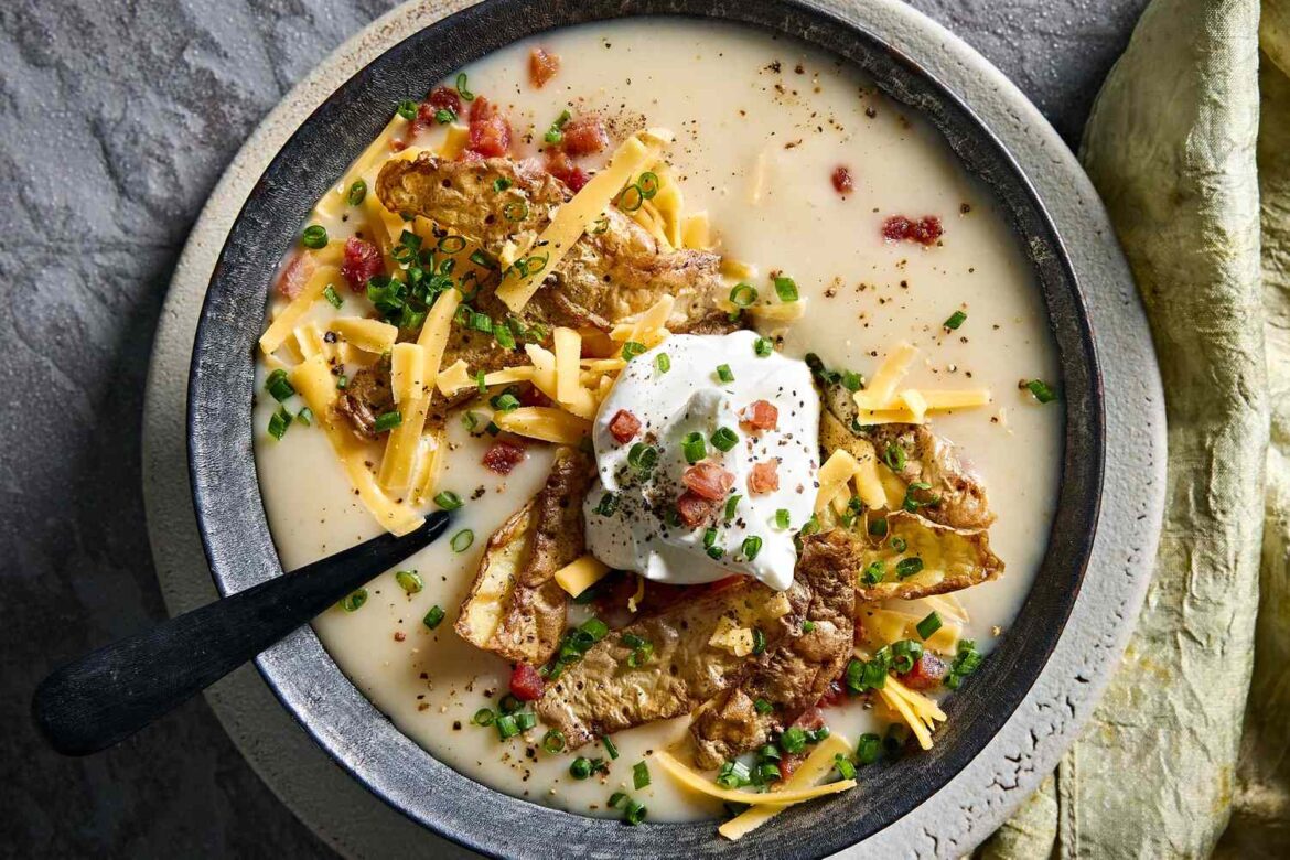 Loaded Baked Potato and Leek Soup Recipe