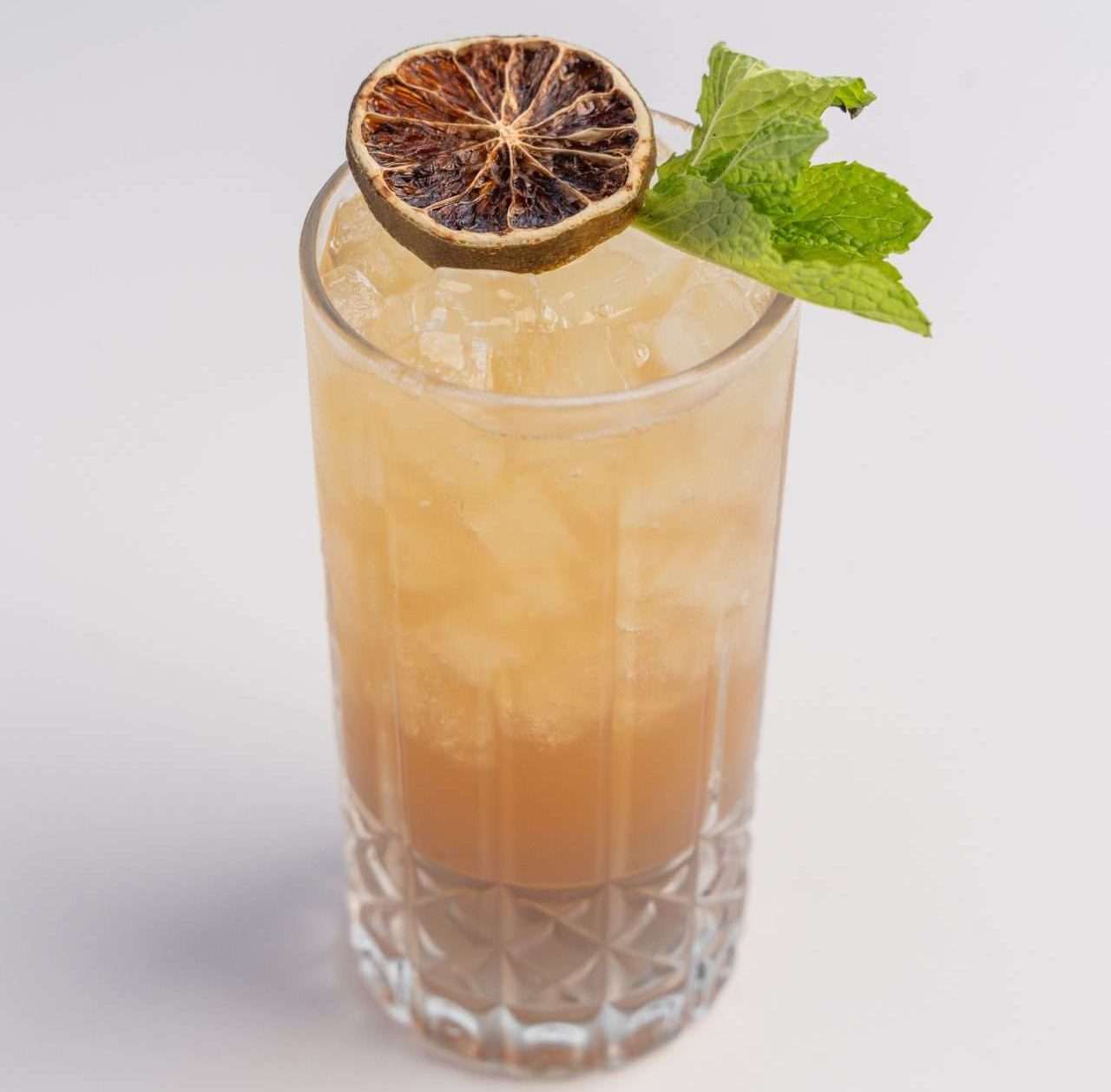 peach colored cocktail