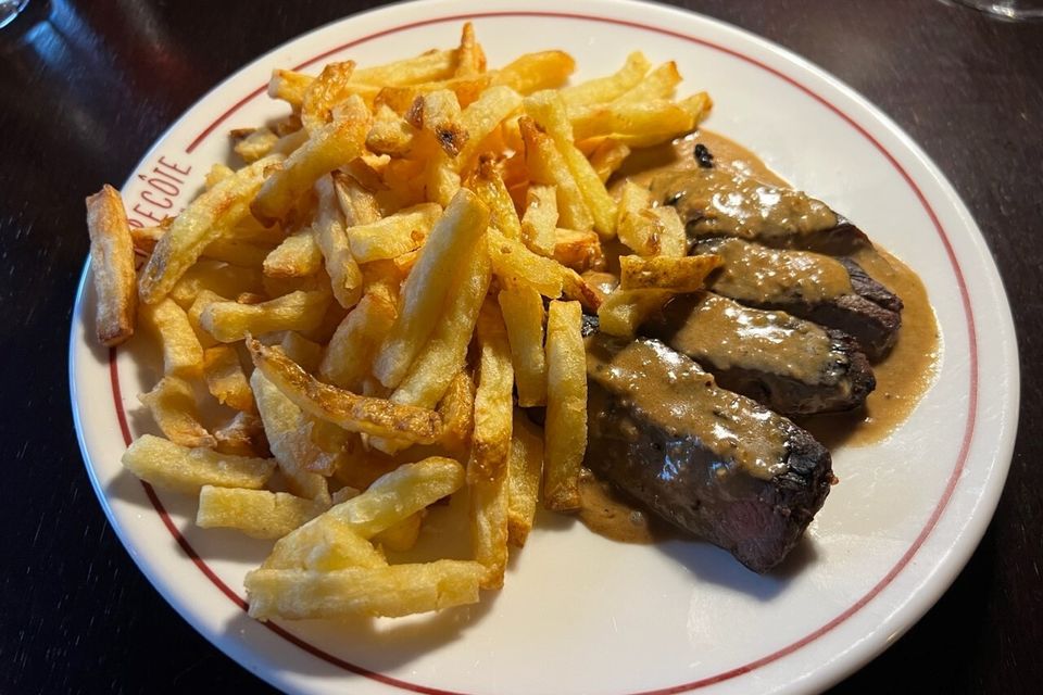 The steak-frites at L'Entrecôte on Clarendon Street in Dublin. Photo: Lucinda O'Sullivan